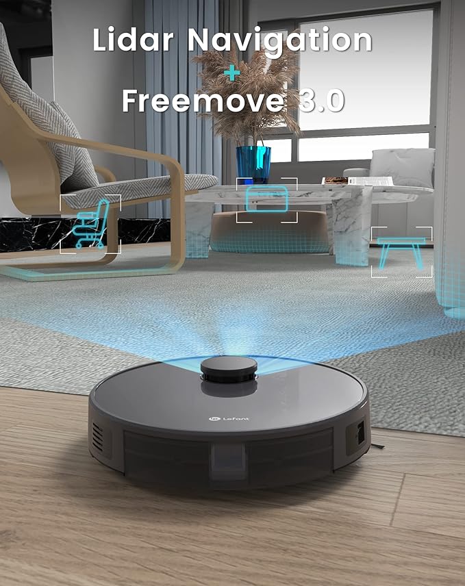 Lefant Robot Vacuum, 2200Pa Suction, 120 Min Runtime, Self-Charging Robotic - Image 6