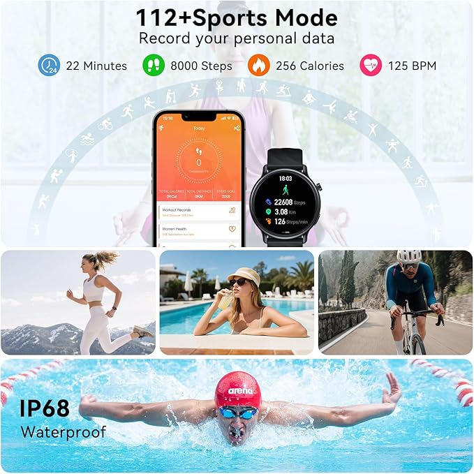 Smart Watch for Women Fitness Tracker: Waterproof Digital Mens Watches Make - Image 4