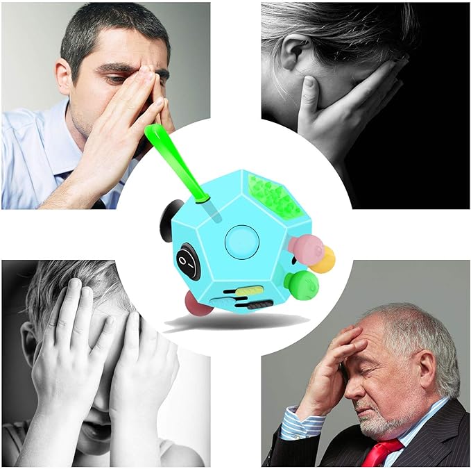 Fidget Dodecagon –12-Side Fidget Toys Cube Relieves Stress and Anxiety Anti - Image 6