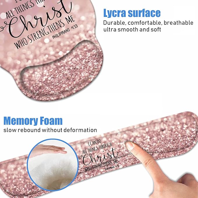 Keyboard Wrist Rest + Mouse Pad Wrist Support Set - Image 5