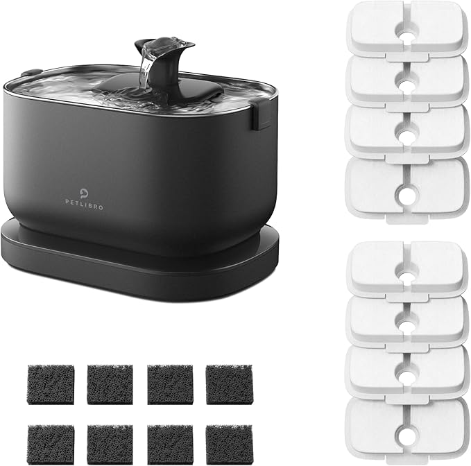 Bundle of PETLIBRO Cat Water Fountain, Cordless Pet Water Fountain Battery by PETLIBRO