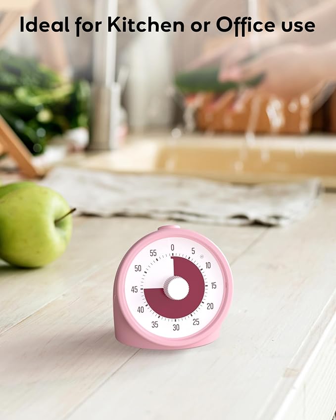 Visual Timer for Kids with Pause Button, 60-Minute Countdown Timer with Silent - Image 6
