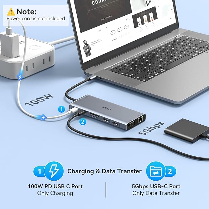 USB C Docking Station Dual Monitor HDMI - Image 5