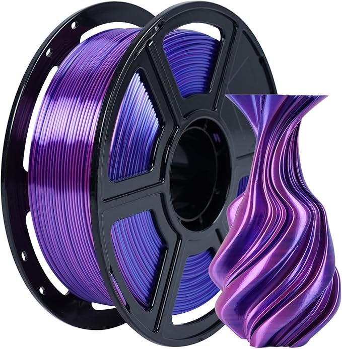 FLASHFORGE Silk Dual Color Filament, 3D Printer Filament Color Change 1kg Spool by FLASHFORGE