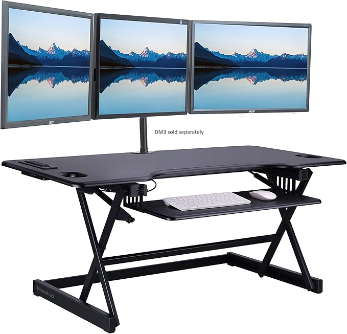 Rocelco 46" Height Adjustable Standing Desk Converter - Image 2