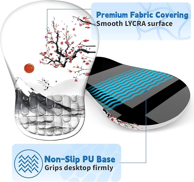 YIWEI Ergonomic Mouse Pad with Wrist Rest - Image 5