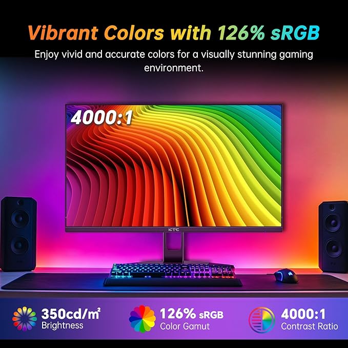 KTC 27 Inch 280Hz Gaming Monitor, FHD 1080P 240Hz PC Computer Monitor, Fast VA - Image 5