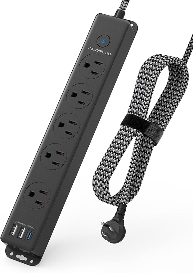 Surge Protector Power Strip by AUOPLUSOFFICIAL