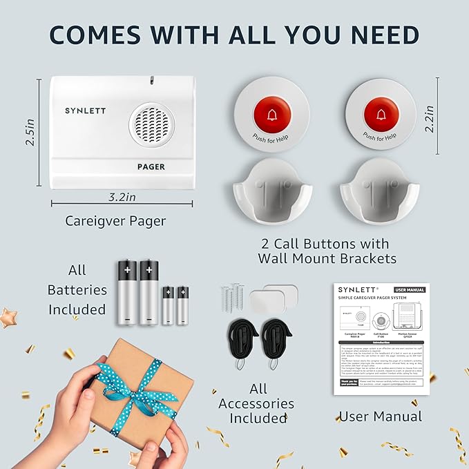 SYNLETT Caregiver Pager Wireless Call Buttons - Image 7
