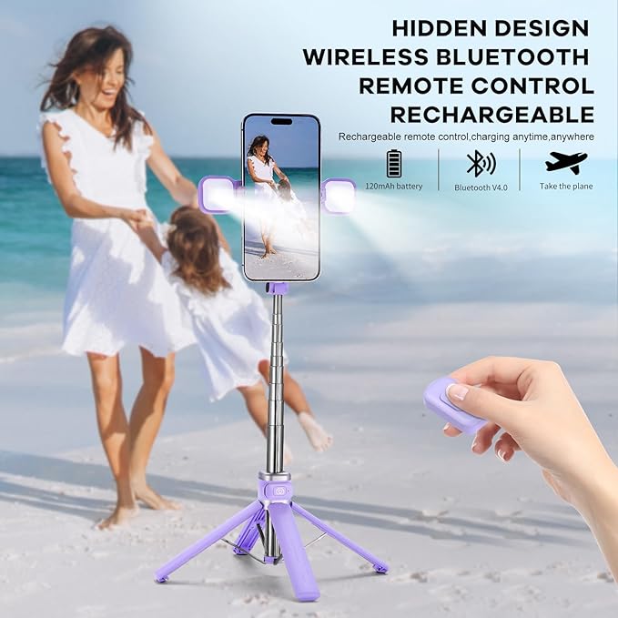 MQOUNY Mini iPhone Tripod Stand & Selfie Stick - Image 4