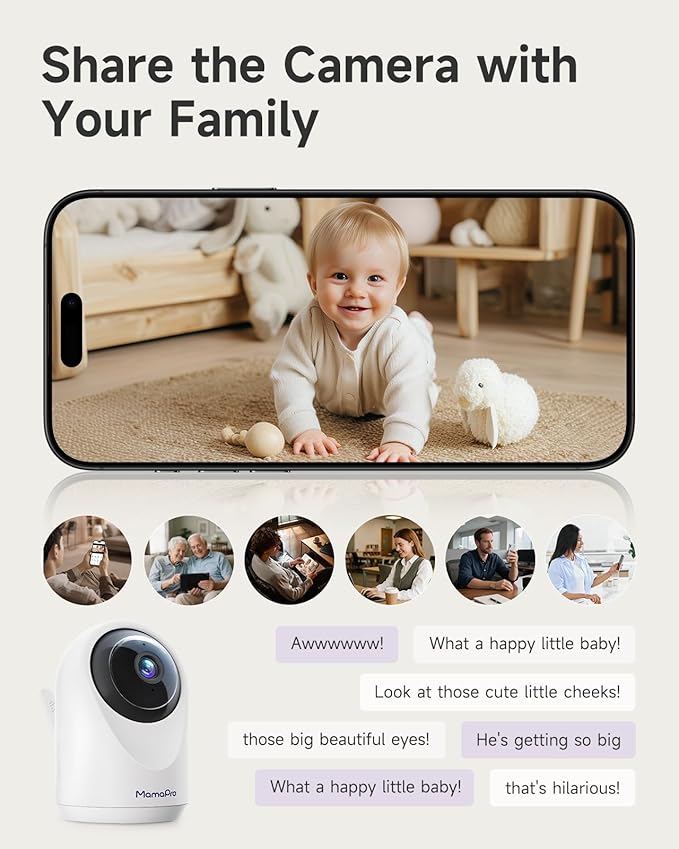 MAMAPRO Baby Monitor with Camera and Audio - Image 7