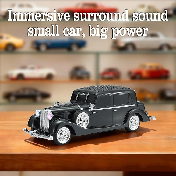 WSTER Vintage Car Bluetooth Speaker, Retro Classic Model - Image 7