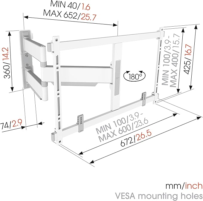Vogel's TVM 5645 Full-Motion Ultra-Thin TV Wall Bracket - Image 9