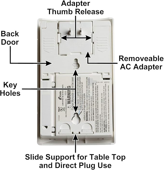 Kidde Carbon Monoxide Detector, Plug In Wall - Image 7