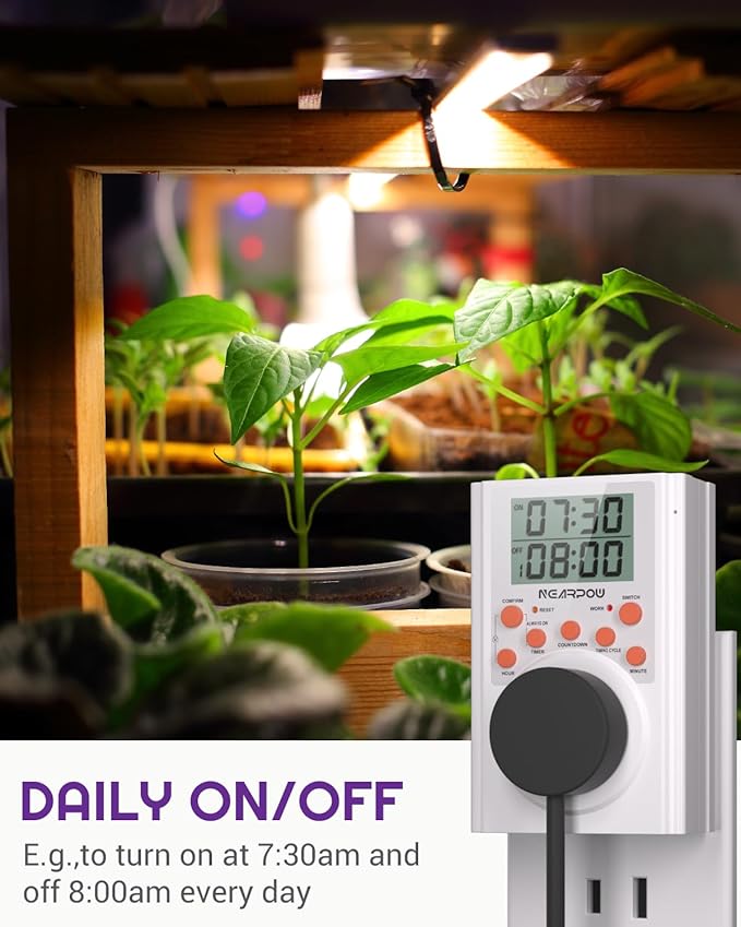 Timer Outlet, Nearpow Multifunctional Infinite Cycle Programmable Plug-in - Image 7
