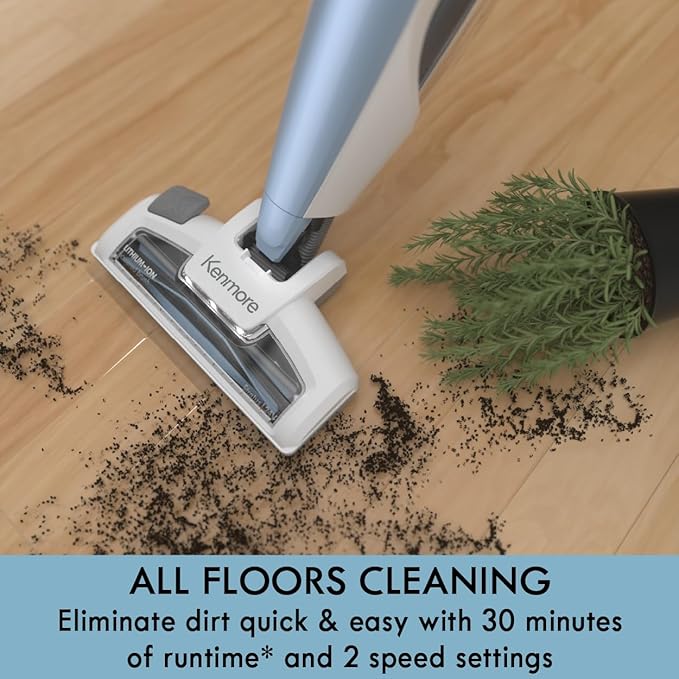 Kenmore DS1020 16V Cordless Stick Vacuum Lightweight 2-in-1 Handheld, LED - Image 2