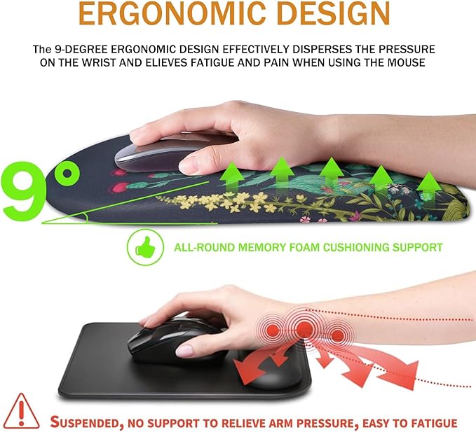BOCHEERY Ergonomic Mouse Pad Wrist Support, Upgrade Mousepad - Image 5