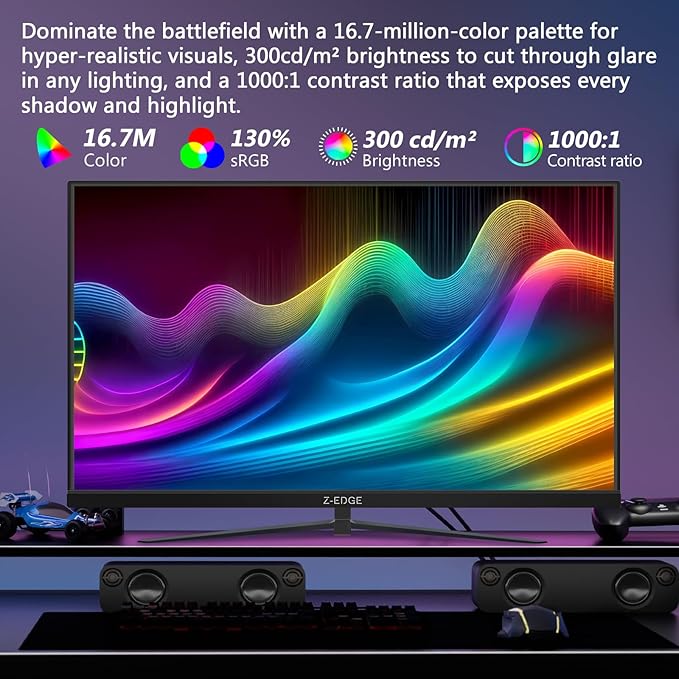 Z-Edge 24.5 inch 300Hz 280Hz 240Hz Gaming Monitor, UG25S FHD 1080p, Ultra Fast - Image 3