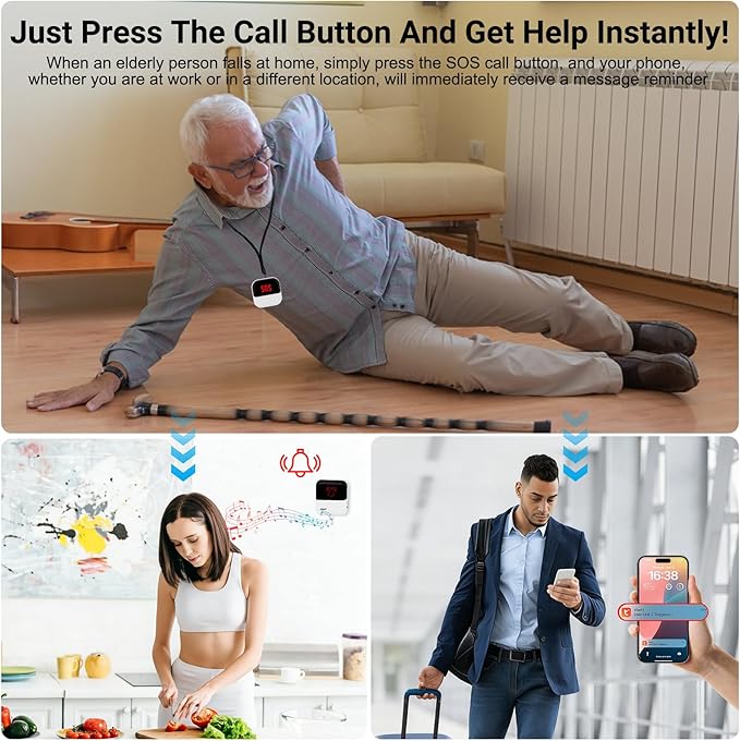 Frexiol WiFi Caregiver Pager Medical Alert Systems - Image 2