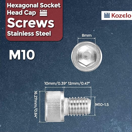 Kozelo 10pcs Socket Head Cap Screws - Image 2