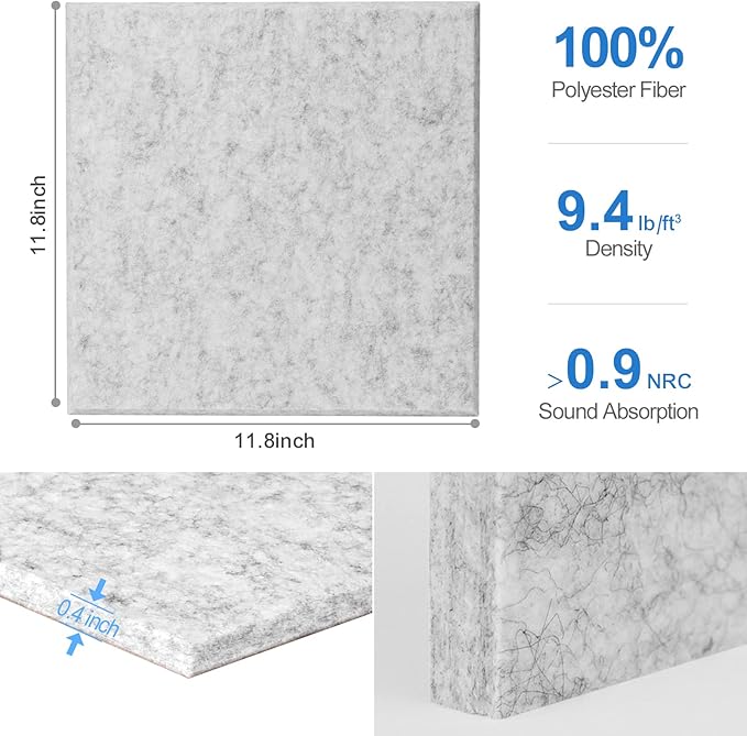 Sonicism 12 Pack Acoustic Wall Panels - Image 7