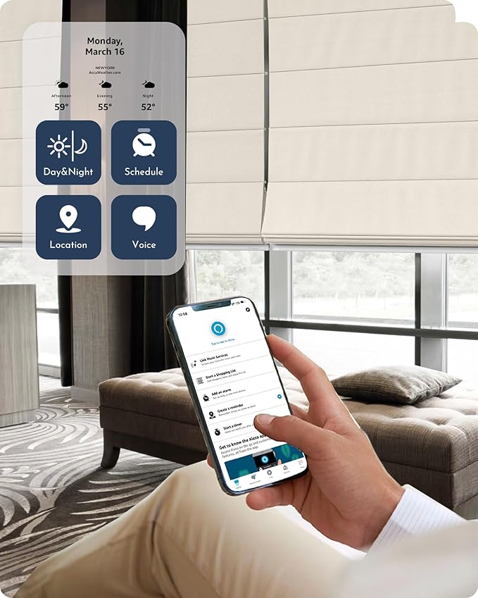Graywind Smart Roman Shades 100% Blackout Compatible - Image 3