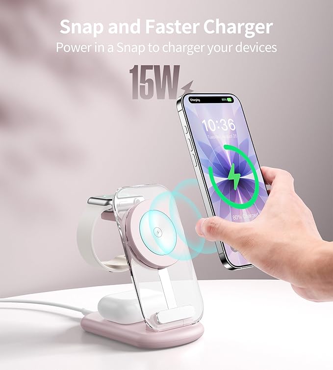 3 in 1 Magnetic Wireless Charging Station - Image 3