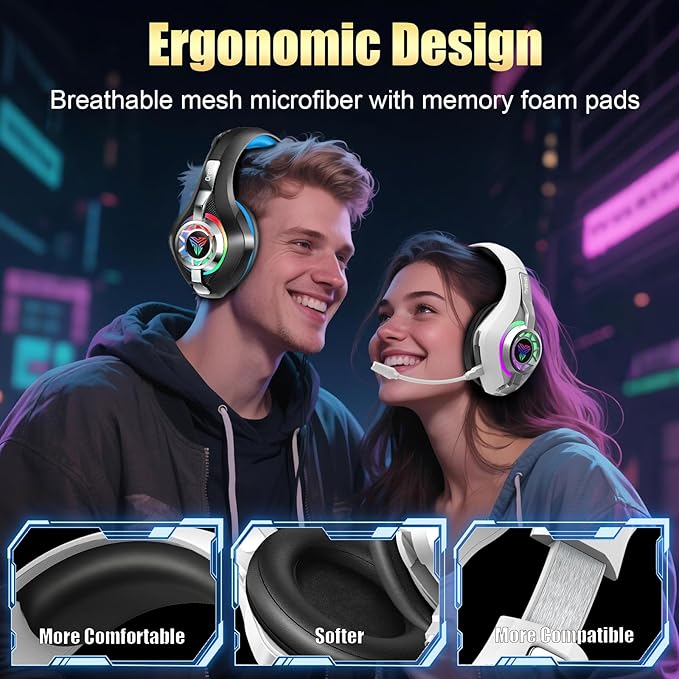 Ordtop 2.4GHz Wireless Gaming Headsets - Image 5