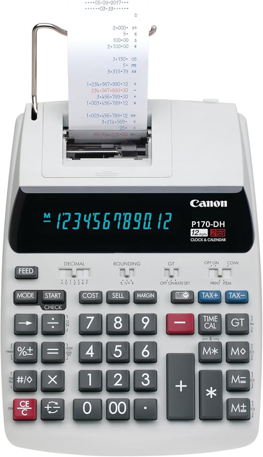 Canon Office Products 2204C001 Canon P170-DH-3 Desktop Printing Calculator by Canon