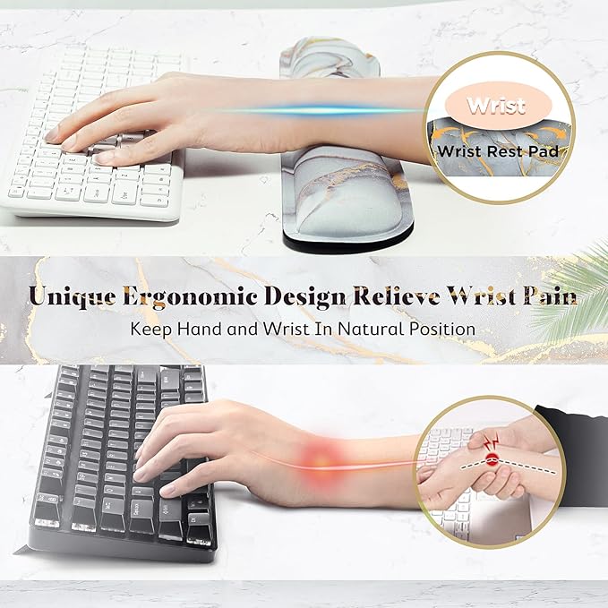 Gimars 17.3'' Extended Keyboard Wrist Rest Pad - Image 4