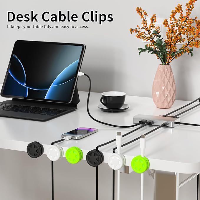 XenovaX 6 Pack Cord Organizer Clips - Image 6