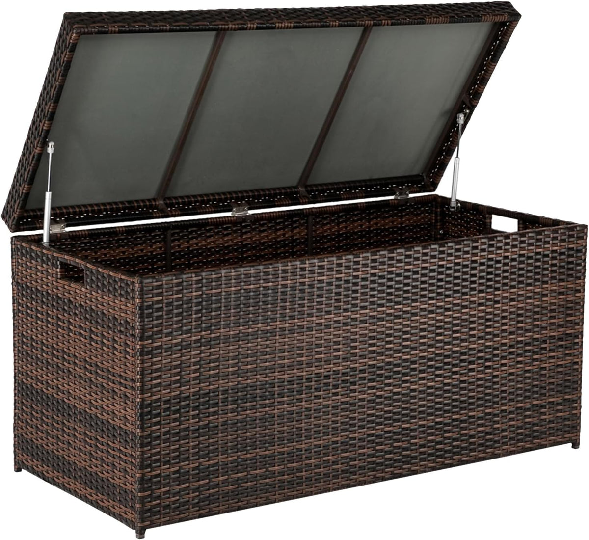 vingli 132 gallon outdoor wicker storage box, main product view