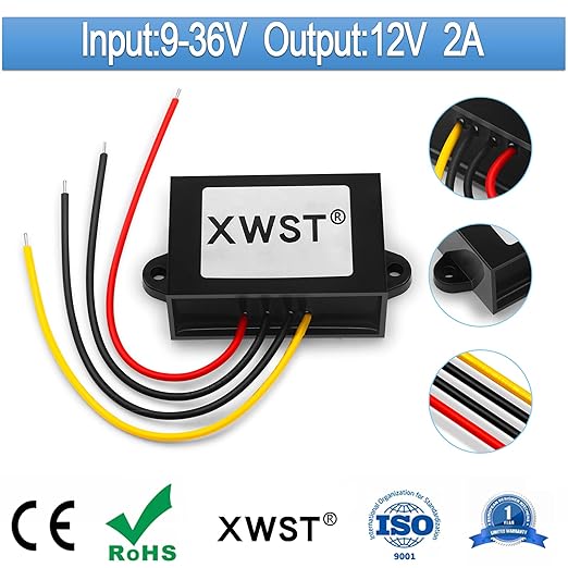 DC DC Stabilizer 9V-36V to 12V Boost Buck Converter 2A 24W Waterproof Automatic - Image 2