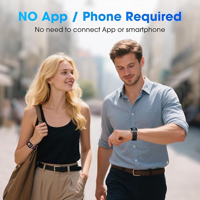 Pedometer Watch No APP/Phone Required, Waterproof Fitness Tracker Watch - Image 2
