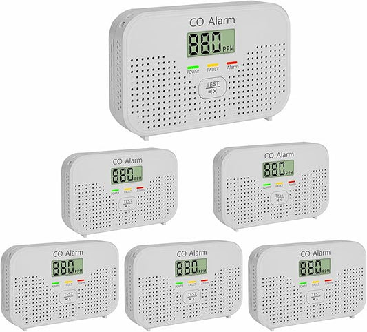 Carbon Monoxide Detector Powered by AA Battery, CO Monitoring Alarm by Unknown