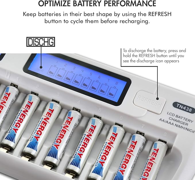 Tenergy TN438 16-Slot Smart Battery Charger - Image 9