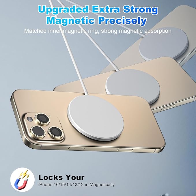 Magnetic Wireless Charger iPhone, Wireless Mag Safe Charger Magnetics Charger - Image 4