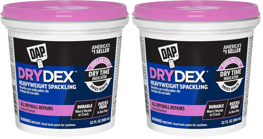 DAP DryDex Dry Time Indicator Spackling, Pink/White, 32 Oz (7079812330) (Pack of 2)