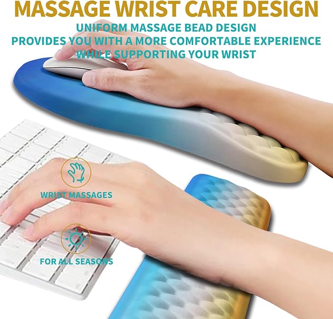 Hokafenle 2 in 1 Ergonomic Mouse Pad Wrist Support & Wrist Rest - Image 4