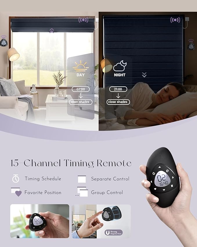 Graywind Smart Roman Shades Compatible - Image 4