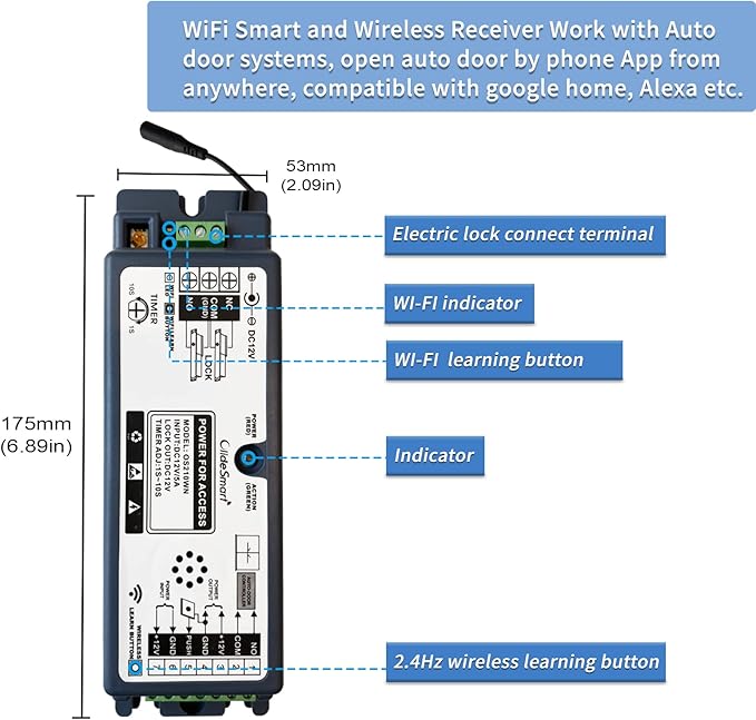 2.4GHz WiFi Access Control 400lb Holding Force Electic Magnetic Door Lock - Image 3