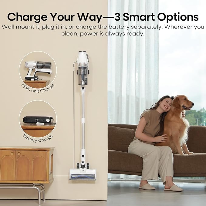 ElecKeys Cordless Vacuum Cleaner, 580W 48KPA 65Mins Vacuum Cleaners - Image 9