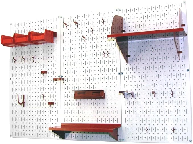 Wall Control Pegboard Organizer 4 ft. Metal Pegboard Standard Tool Storage Kit - Image 2