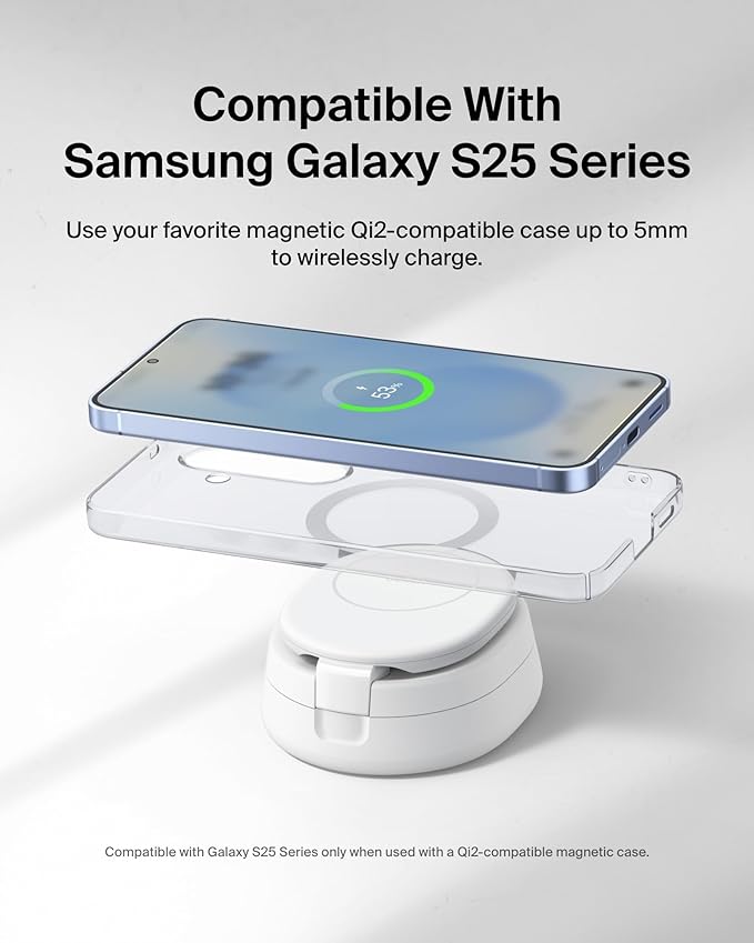 Belkin MagSafe Charger Compatible, 2-in-1 Qi2 Wireless Charging Station 15W - Image 7