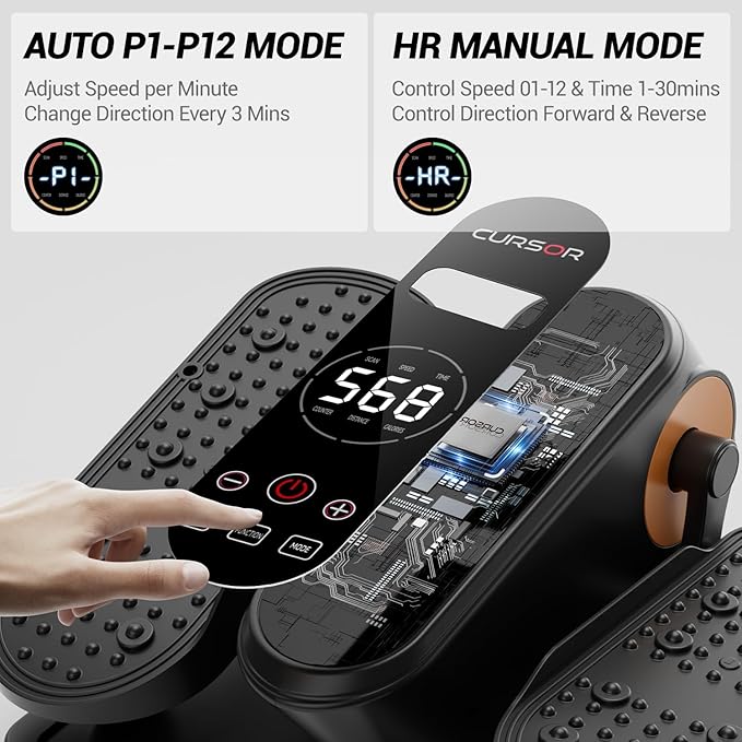 Under Desk Elliptical Machine, Electric Seated Pedal Exerciser, Min Leg - Image 2