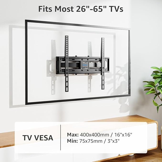 MOUNTUP UL Listed TV Wall Mount, Full Motion TV Mount - Image 3