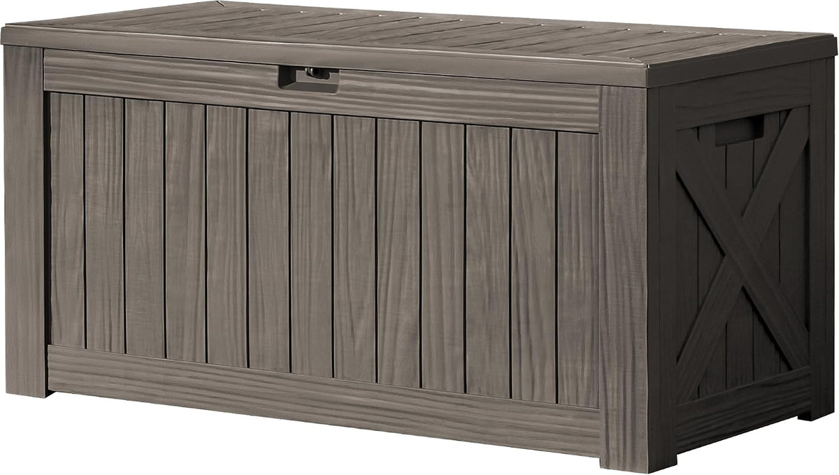devoko 120 gallon deck box resin outdoor storage, main product view