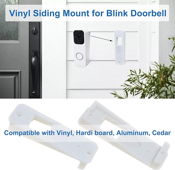 TEYOUYI Vinyl Siding Mount for Blink Doorbell, Angle Mount Wedge for Blink - Image 4