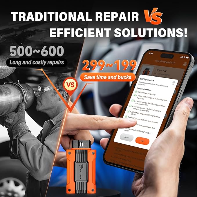 TopTekk Smart DPF Regeneration Tool, DPF Reset Device - Image 2