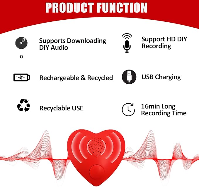 XLW Voice Recorder, 16min Sound Recorder - Image 6